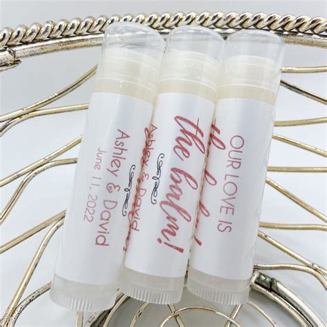 chapstick wedding favors